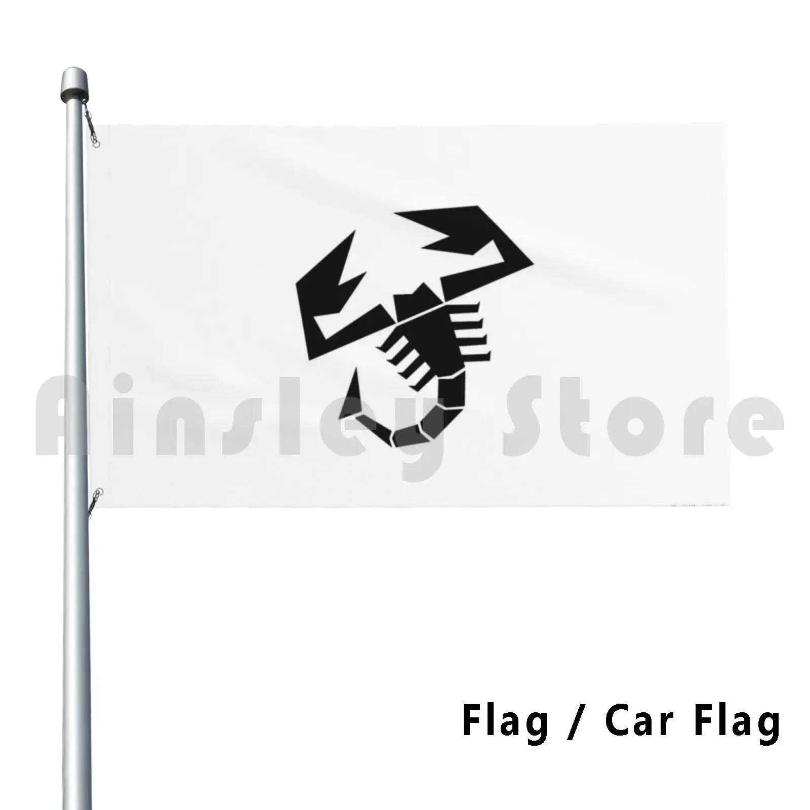 Scorpione Nero Decorazioni Per Esterni Bandiera Car Flag Abarth North West Abarth Scorpion Italiano Nwa