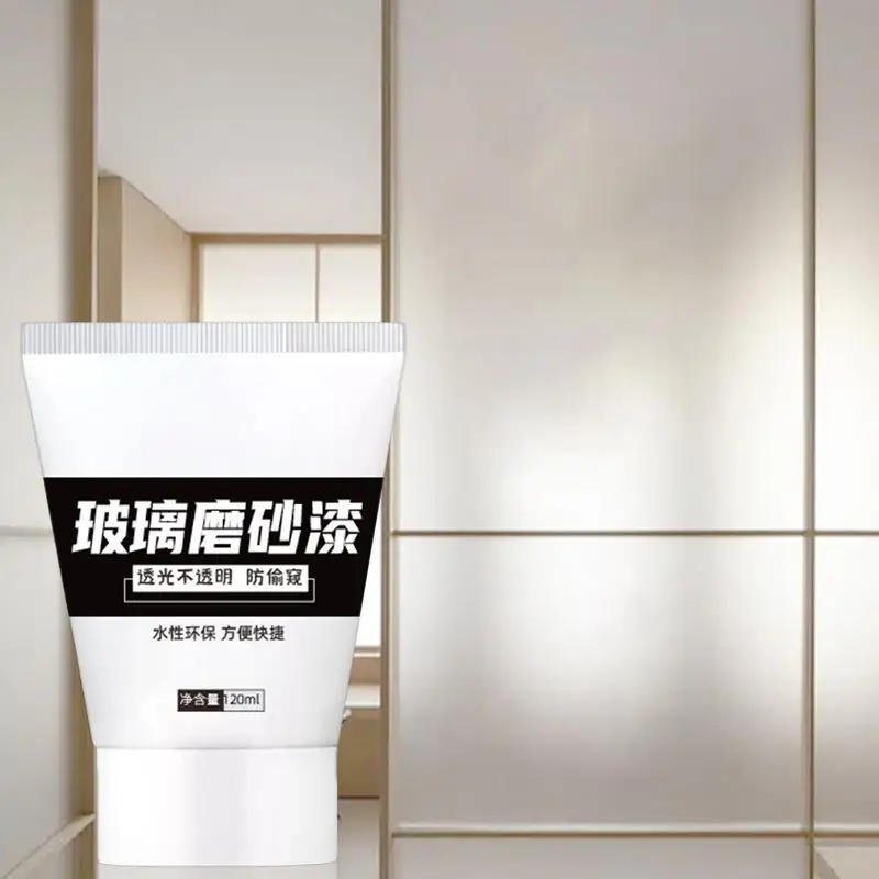 Window Privacy Paint UV Resistant Glass Frosting Kit 120ml Waterproof Frosting Glass Varnishes Privacy Protection Paint For