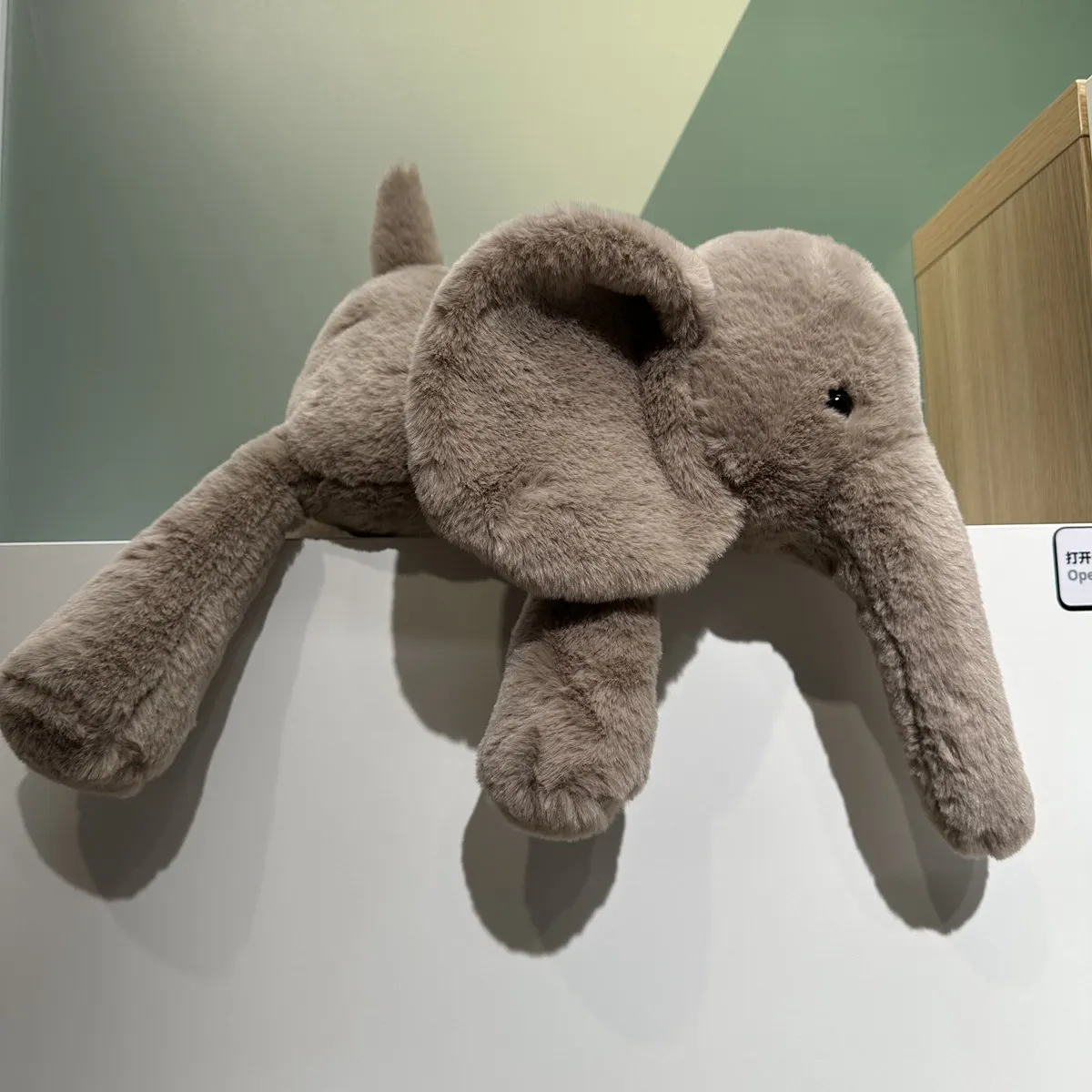 Peluche Elefante Giallo 45 Cm | Morbido Cuscino Per Dormire E Abbracci | Regalo Perfetto Per Bambini