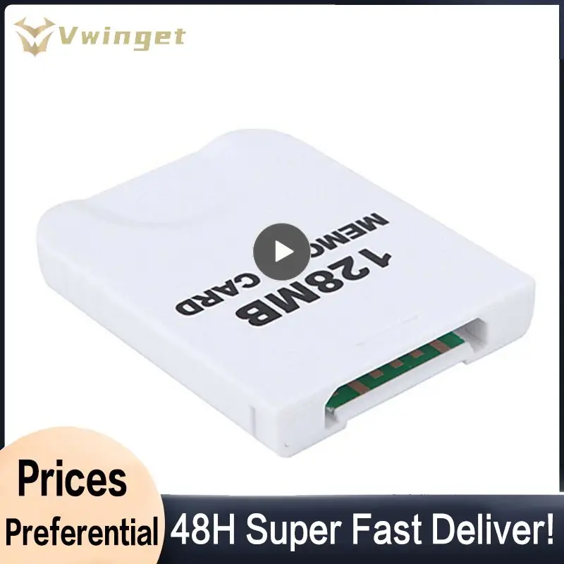 Pratica Scheda Di Memoria Per Wii Gamecube Gc Ngc Game White New Wii Memory Card (Progettata Per I Giochi)