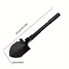 Compact 5-in-1 Survival Shovel - Durable Stainless Steel Tactical Spade with Compass, Saw & Bottle Opener for Outdoor Adventures 2