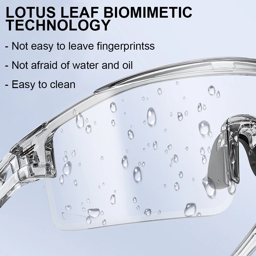 Photochromic Scratch-Resistant UV Protection Safety Glasses with Wraparound Design