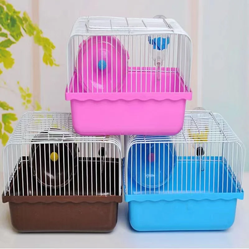 1/2 Storey Hamster Cage Pet Hamster Cage Luxury House Portable Mice Home Habitat Decoration Hamster Furniture Accessories - Image 2
