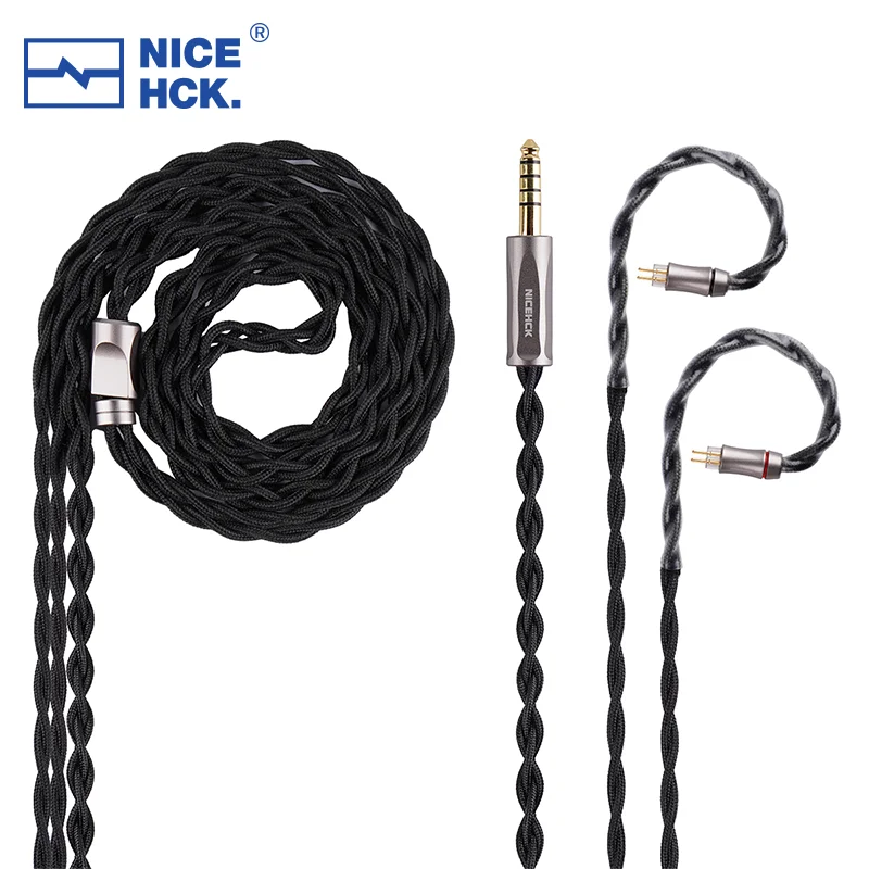 NiceHCK 60saga HiFi IEM Kabel Ultrapure ECAP OCC Kupferdraht 4,4 
