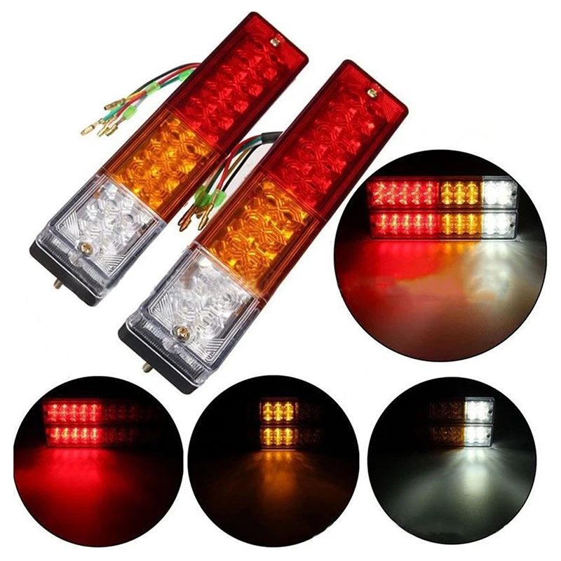 20 leds 12V Waterproof Lights Truck LED Tail Light Lamp Yacht Car Trailer Taillight Reversing Running Brake Turn truck led tail light