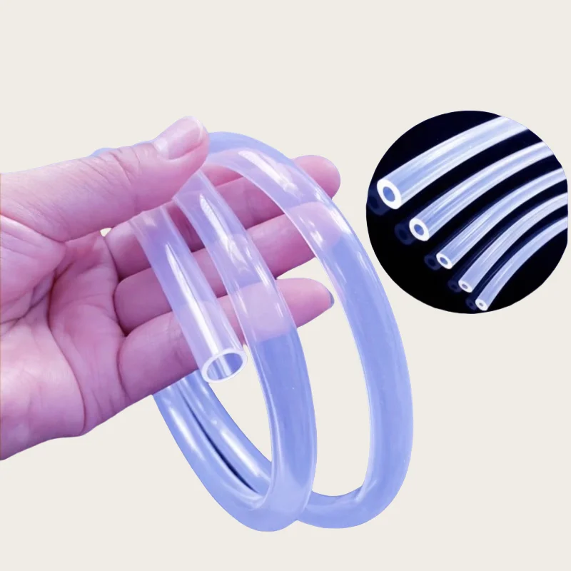 Food Grade Silicone Rubber Hose 1/3/5M ID 0.5-12mm O.D Flexible Nontoxic