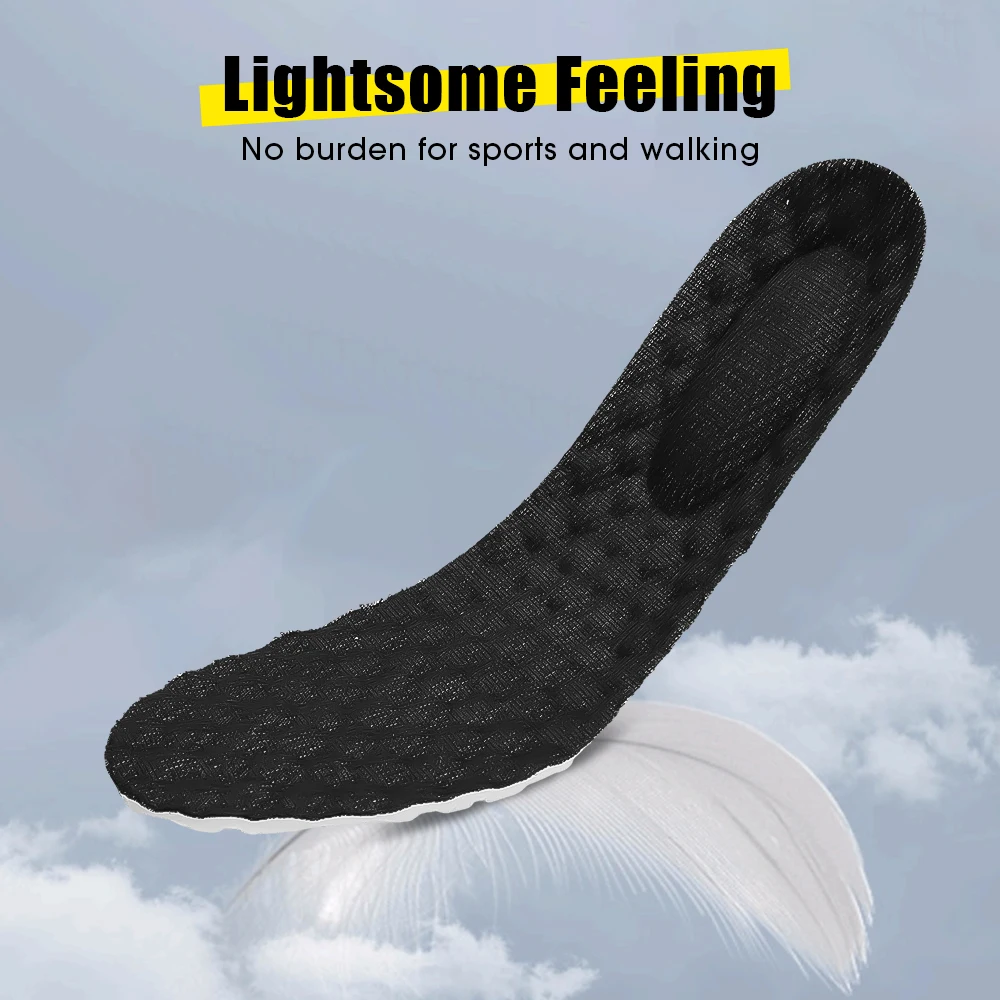 4st Latex Memory Foam innersulor för mäns mjuka fotstöd Skokuddar Andas ortopedisk sportinlägg Fotvårdsinlägg_voghion.com