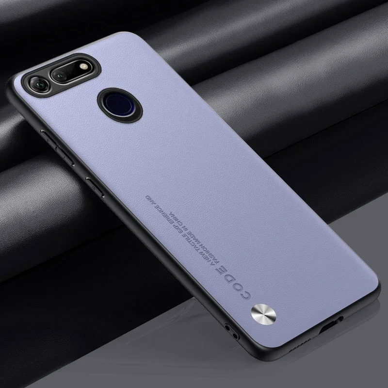 Premium PU Leather Matte Silicone Protective Phone Case - Luxury Back Cover