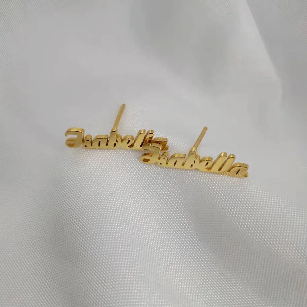 

Оптовая продажа подвесок с именем на заказ серьги-гвоздики юбилейные серьги Рождественский подарок из стерлингового серебра 925 пробы