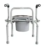 Height-Modifiable Commode Safe Bathroom ChairSupport BarsAssisted Mobility Adjustable Comfort - Elderly and Disabled Support 3