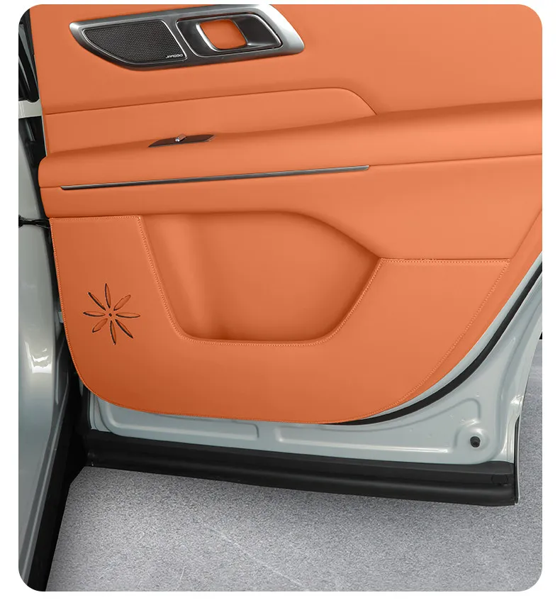 Changan DEEPAL S09 가죽 도어 킥 가드 패드 자동차 방오 패드 자동차 개조 인테리어 장식 액세서리