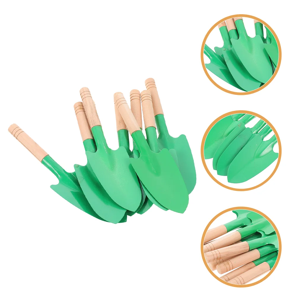 Wooden Handle Small Steel Garden Spade Shovels for Digging Gardening Trowel Mini Tool