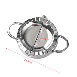 Eco - Friendly Stainless Steel Dumpling Mold - Manual Press for Kitchen Baking Accessories (12.5cm)