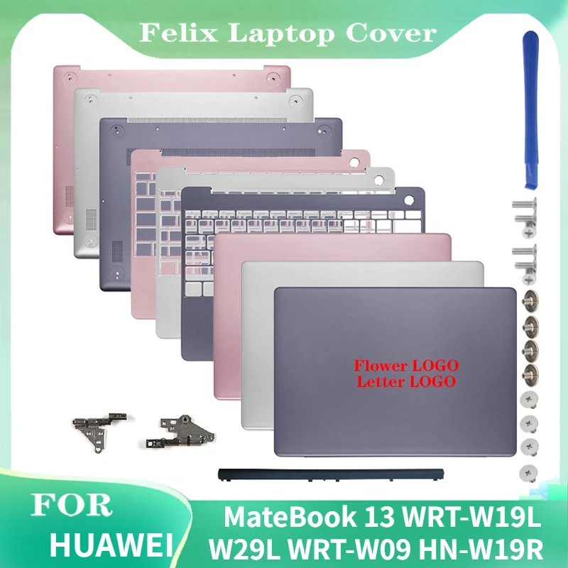 

NEW Laptop For HUAWEI MateBook 13 WRT-W19L W29L WRT-W09 HN-W19R LCD Back Cover/Hinges Cover/Palmrest/Bottom Case Laptops Case