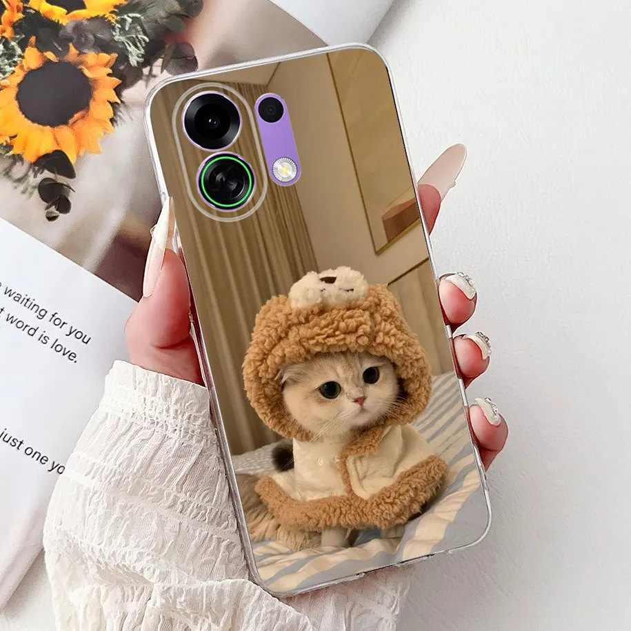 Luxury Painted Cartoon Dragon Cat Soft Silicone Phone Case