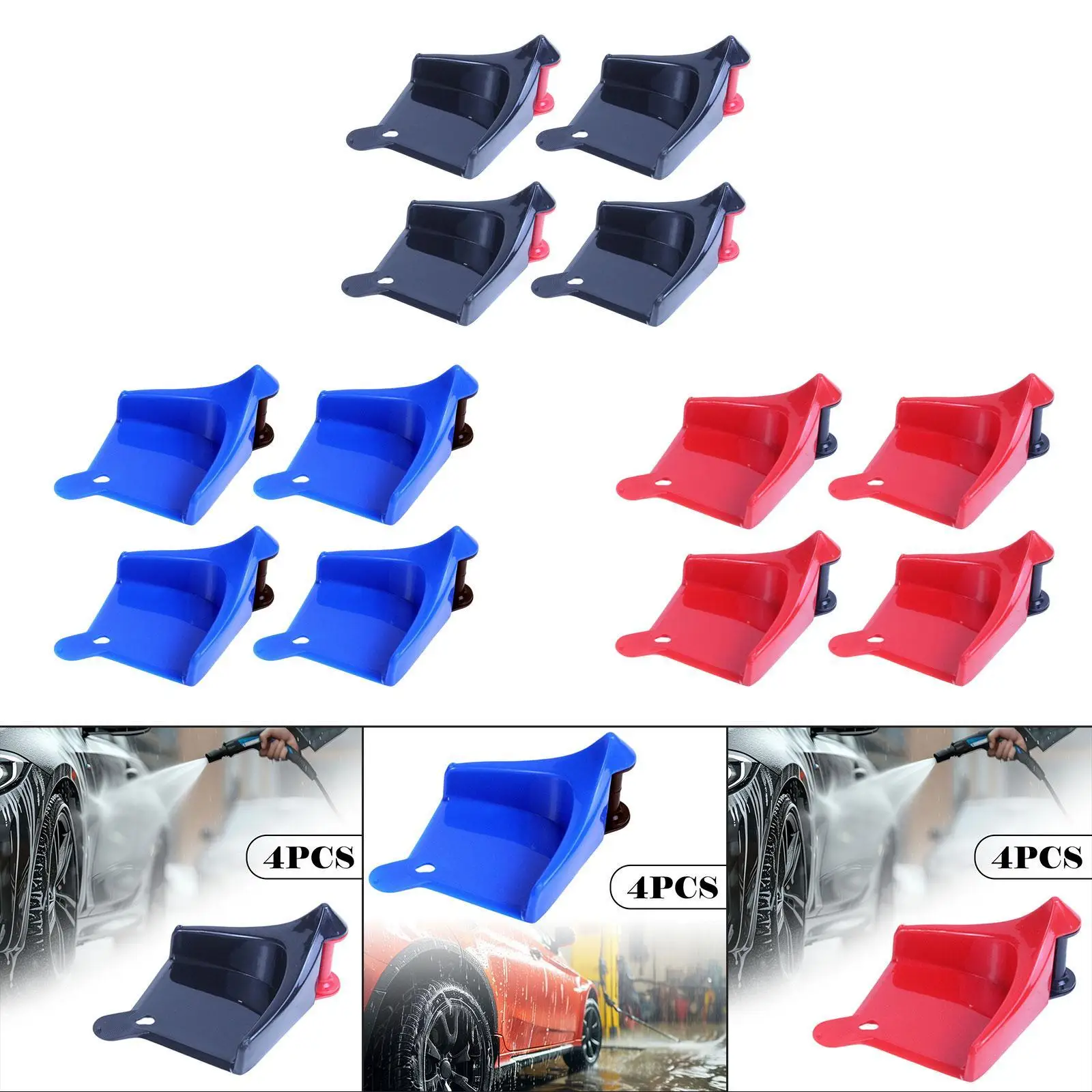 4 Pieces Car Hose Guide Wheel Rolling System Tool for Truck SUV ATV