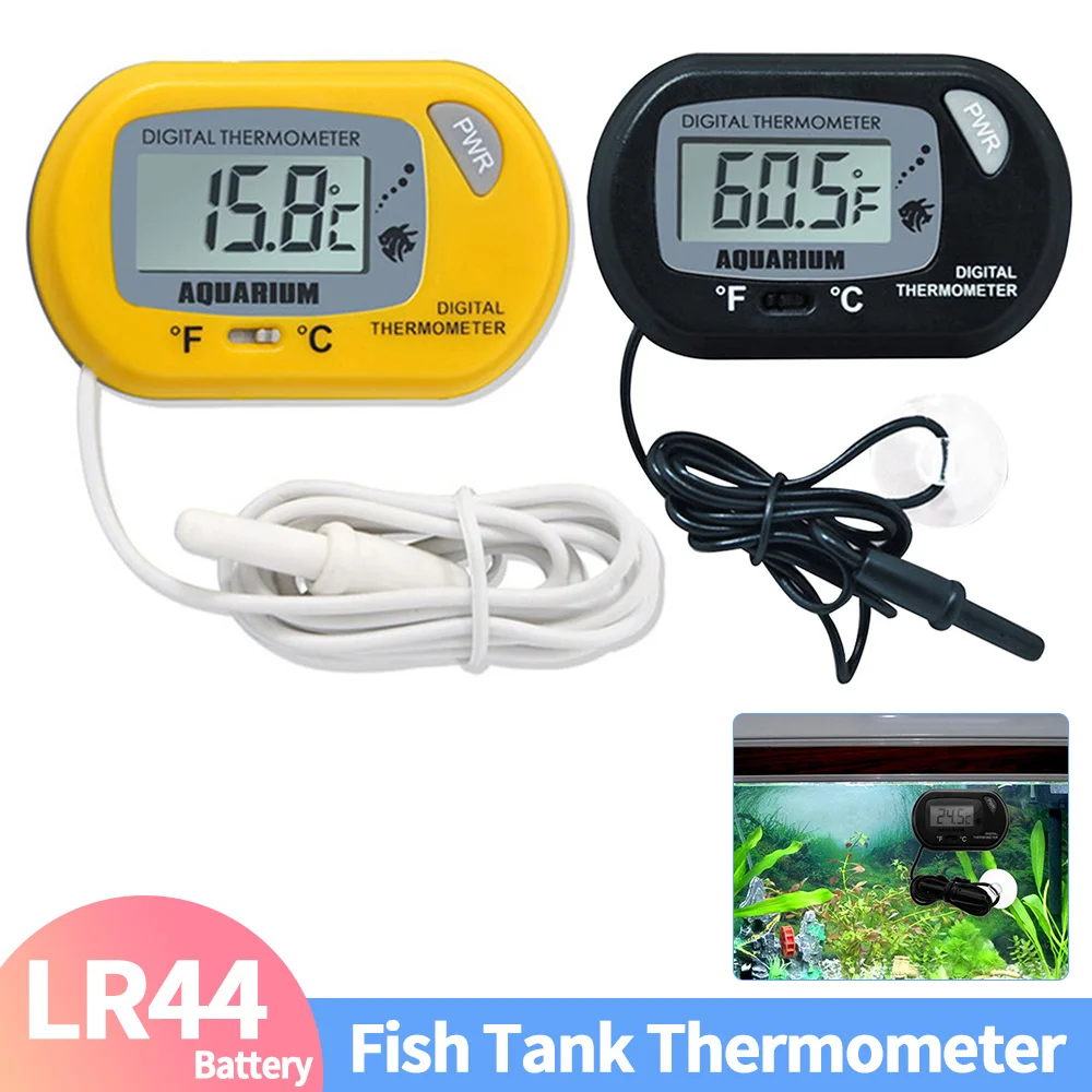 Fish Aquarium LCD Digital Thermometer Temperature Detector Alarm Pet Supplies Tool fish aquarium