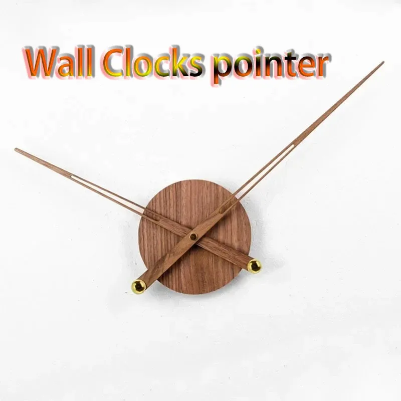 

Solid Wood Wall Clock Pointer Creative Hour Minute Clock Pointer Large Torque Modern Silent Quartz Movement Clocks Repair Parts