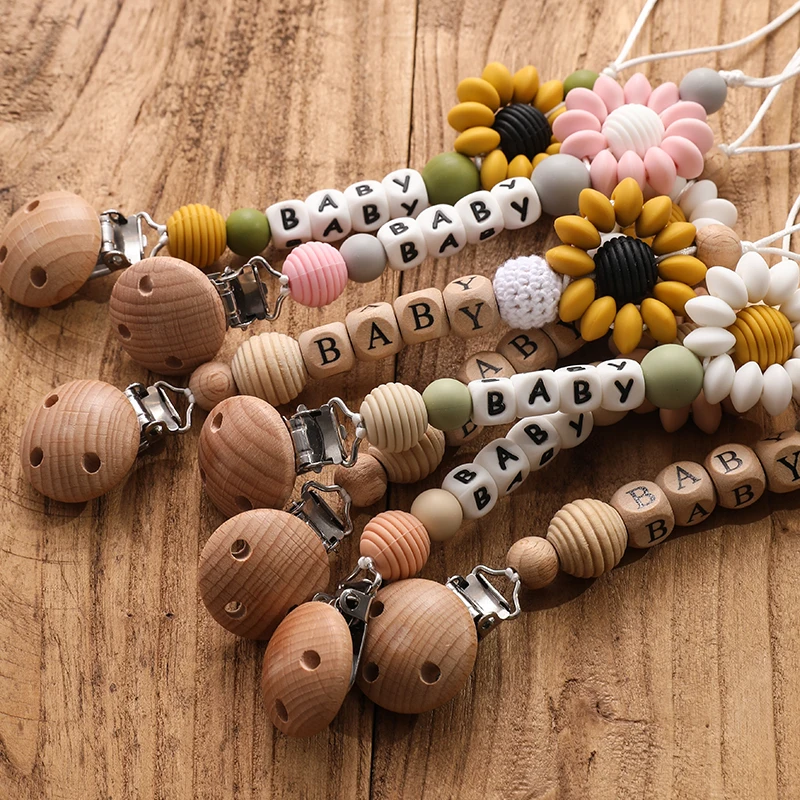 Personalized Name Handmade Baby Pacifier Chain Clips Dummy Holde Nipples Clips Silicone Teething Chain Toy For Baby Accessories 6 S77a93cce472442eb9dff069cf84f85bbI