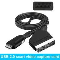 SCART to USB2.0 Video Capture Card USB 2.0 SCART Video Audio Capture Card Easy Cap DVD DVR VHS Converter Adapter Card TV Video - Image 2