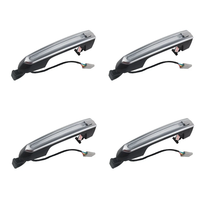 

4PCS Car LED Light Exterior Door Handle For Cadillac CT5 ATSL XTS XT4/5 CT6 Accessories Llluminated Door Handle