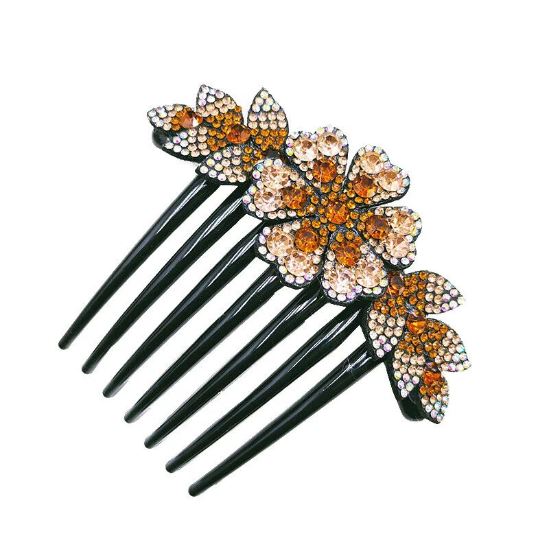 

Crystal Wedding Hair Combs Hair Accessories for Bridal Flower Headpiece Headbands Women Bride Hair Ornaments Jewelry Wholesale