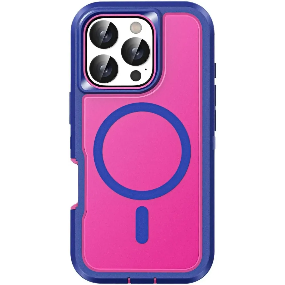 Premium Heavy Duty Magnetic Armor Case with Anti-Slip Grip and Charging Protection