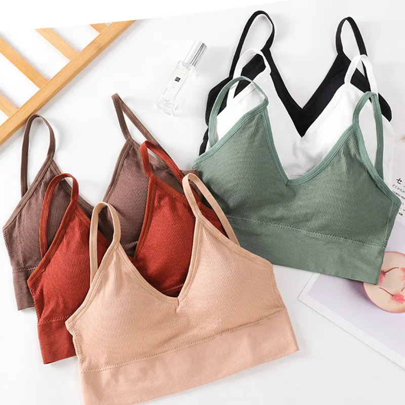 

Women's Wear V-Shaped Vest Chest Pad Sexy Basic Dew Back Network Beautiful Hot