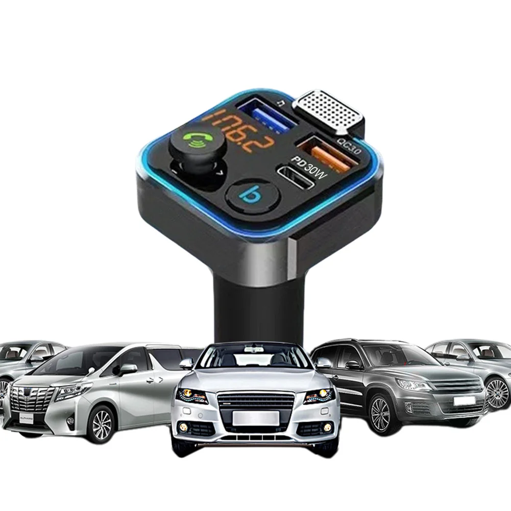 Bluetooth FM Transmitter Car Kit with Fast Charging