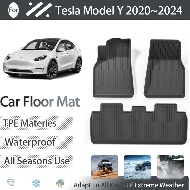 2020-2024 Tesla Model Y Floor Mats Full Set