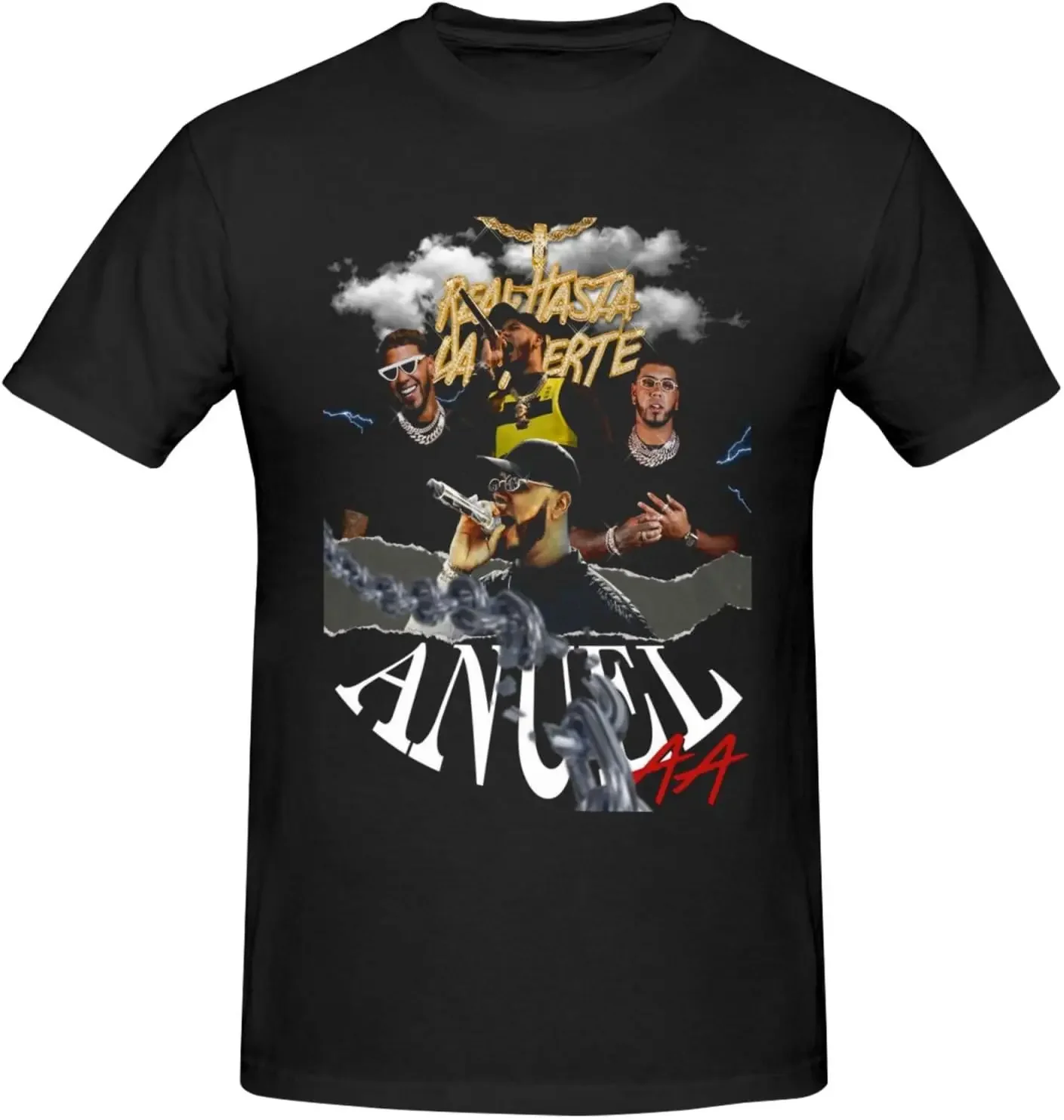 

T Shirt Mens Casual Graphic Tee Round Neck Summer Cotton Short Sleeve Shirts