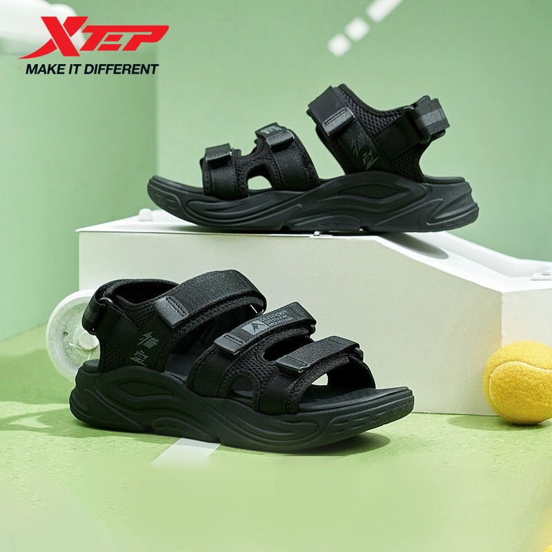 Xtep Sandals For Men 2024 Summer Comfortable Breathable Casual Shoes Non-Slip Soft Everyday Trekking Outdoor Shoes 876219500005