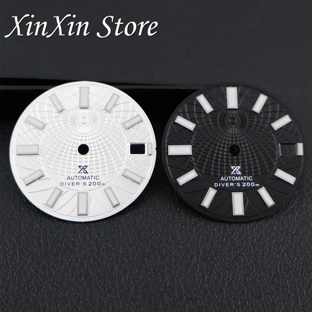 Green Luminous Mechanical Diver's Watch Accessory - 28.5mm Dial Diameter, High Quality