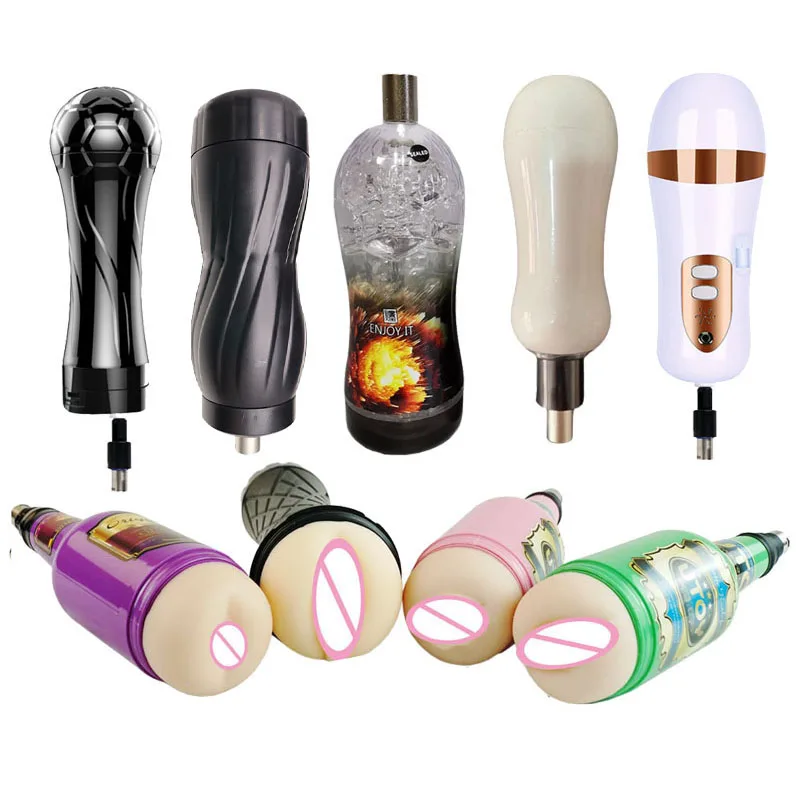 Sex Masturbation Cup for Men Love Machine Vaginal Anal Oral Cup Attachments with 3XLR Connerect Vibration Tool for sex toy,male masturbation cup