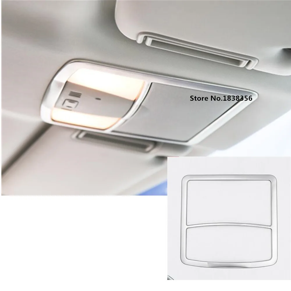 Car Cover Stainless Steel Front Head Read Reading Switch Light Lamp Frame Trim Part 1pcs For Nissan Patrol 2017 2018 2019 2020 | Автомобили