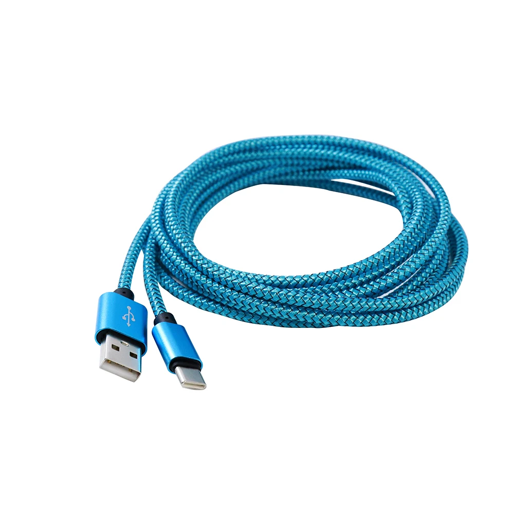 Nylon Braided High-Speed USB A to Type C Fast Charger Cable