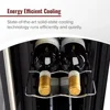 24-Bottle Dual-Zone Wine Cooler with Split Storage & Touchscreen Controls Freestanding Refrigerator Red White and Rosé Wines 5