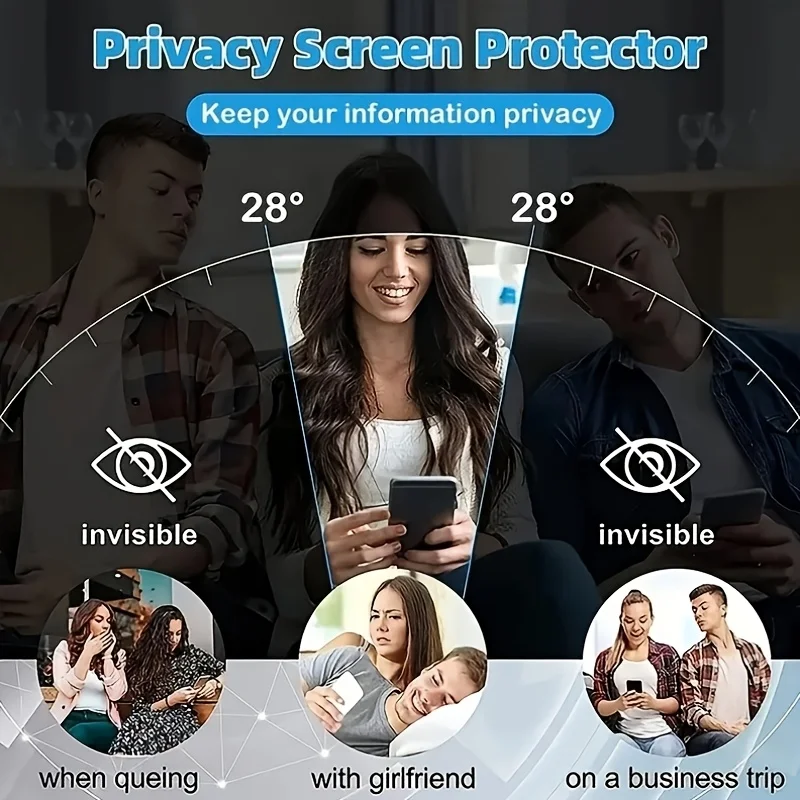 Dual Anti-Spy Hydrogel Screen Protector Film - Premium Privacy & Protection