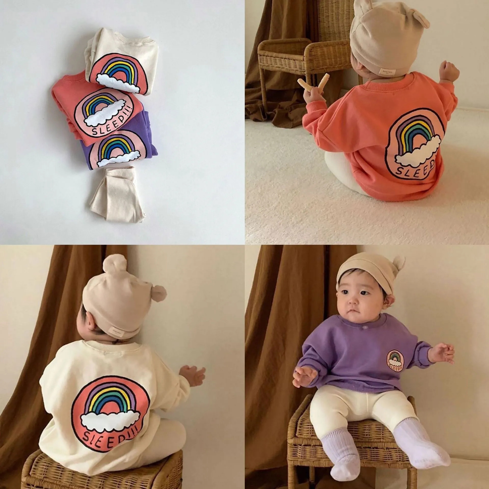 Spring Autumn Kids Casual Sweatshirts children sweatshirt Printed Cartoon Baby Boys Long Sleeve Tees Tops Loose Fashion Toddler Hoodies Clothes