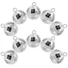 20Pcs Mini Disco Ball Charm DIY Keychain Hanging Disco Ball Pendant Necklace Hanging Pendant 1