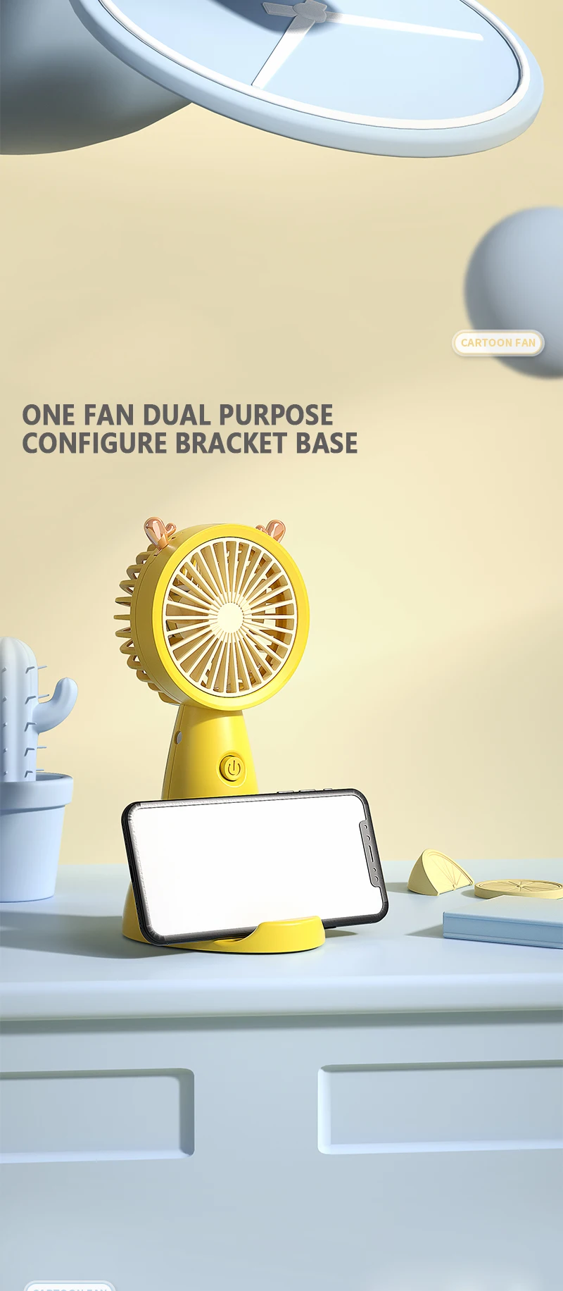 USB Mini Handheld Fan Outdoor Mini Creative Desktop Office Mute Charging Portable Handheld Fan