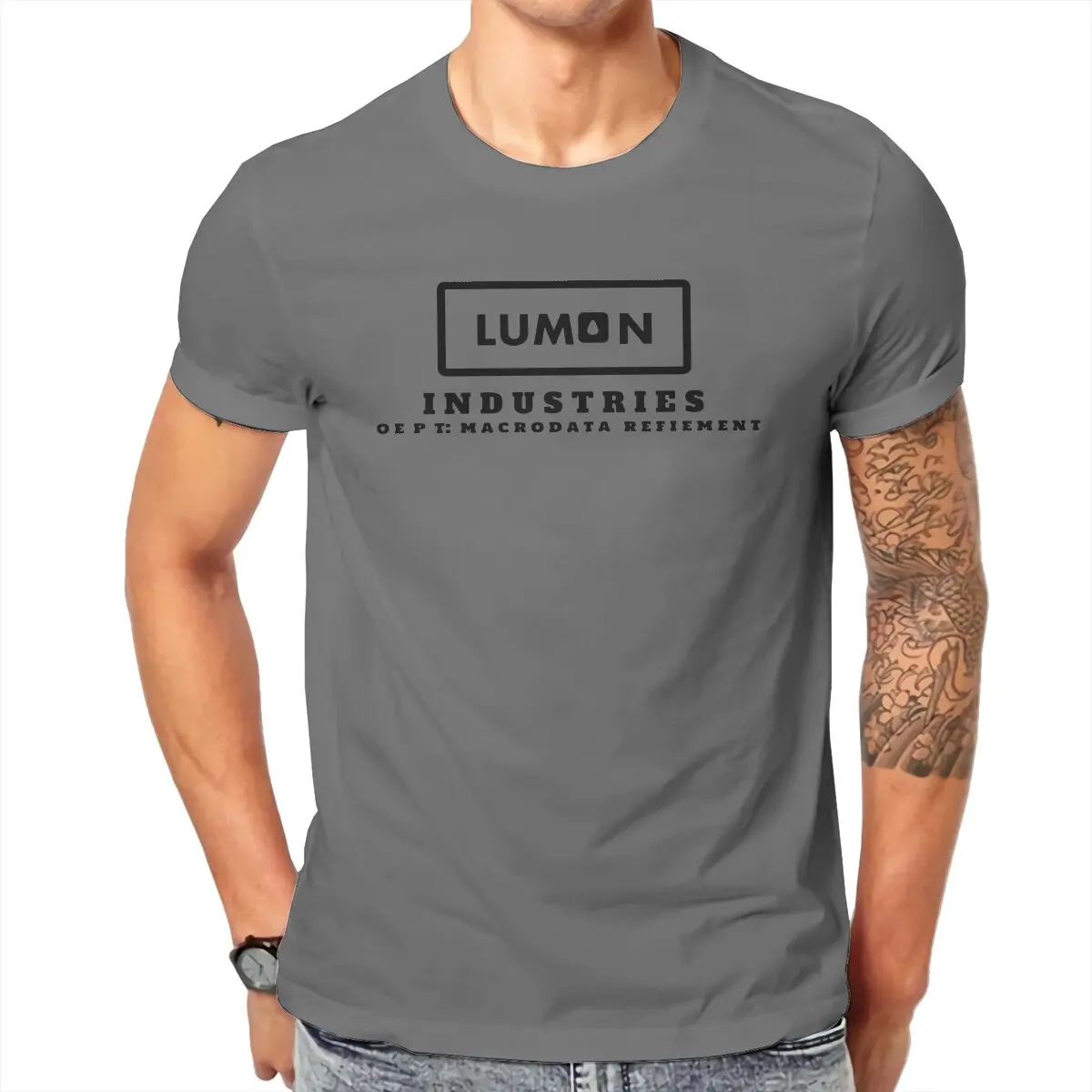 

Humor Lumon Industries T-Shirt for Men Crewneck Cotton T Shirts Funny Parody Fan Short Sleeve Tees Gift Idea Clothing