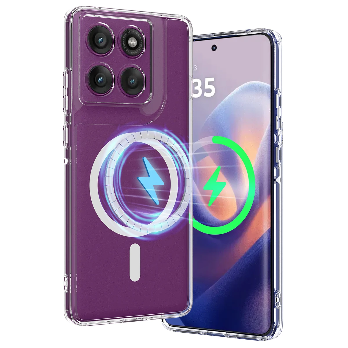 Transparent Magnetic Acrylic Skin-Friendly PC Cover
