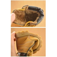 Autumn Winter Baby Boots Toddler Fashion Boots Kids Shoes Boys Girls Snow Boots Girls Boys Plush Fashion Boots Shoes Size 6