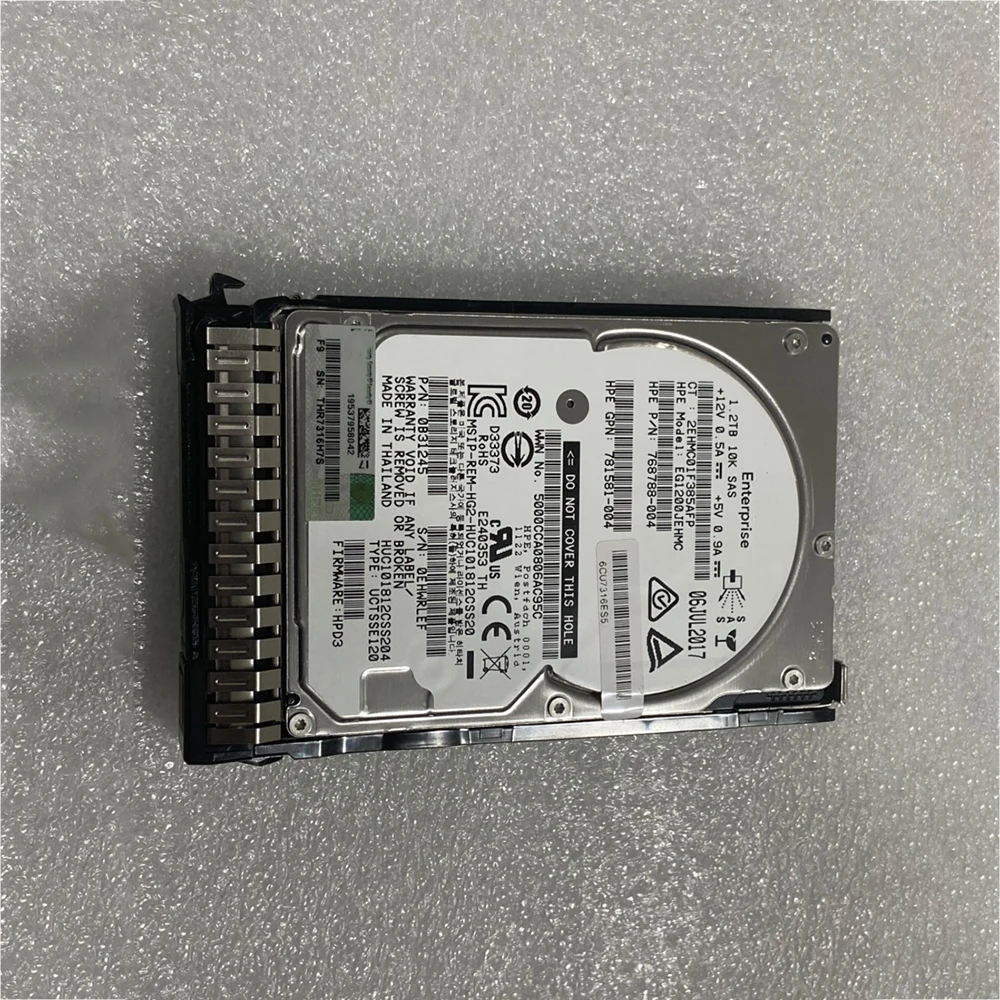 HP Gen8 G9 EG1200JEHMC 781578-001 781518-B21 1.2T 10K SAS 2.5 ϵ ũ, 1.2TB