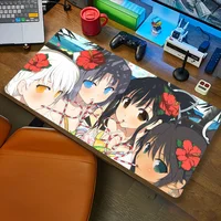 Game Senran Kagura Peach Ball Mousepad Computer Office Game Table Mats XXL Rubber Anti-slip Gaming Keyboard Long Desk Pads 1
