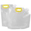 20PCS  Large Plastic Drinking Spout Packaging Bags with Handle for Beer Juice Beverage Stand Up Storage Reusable Liquid Pouches 6