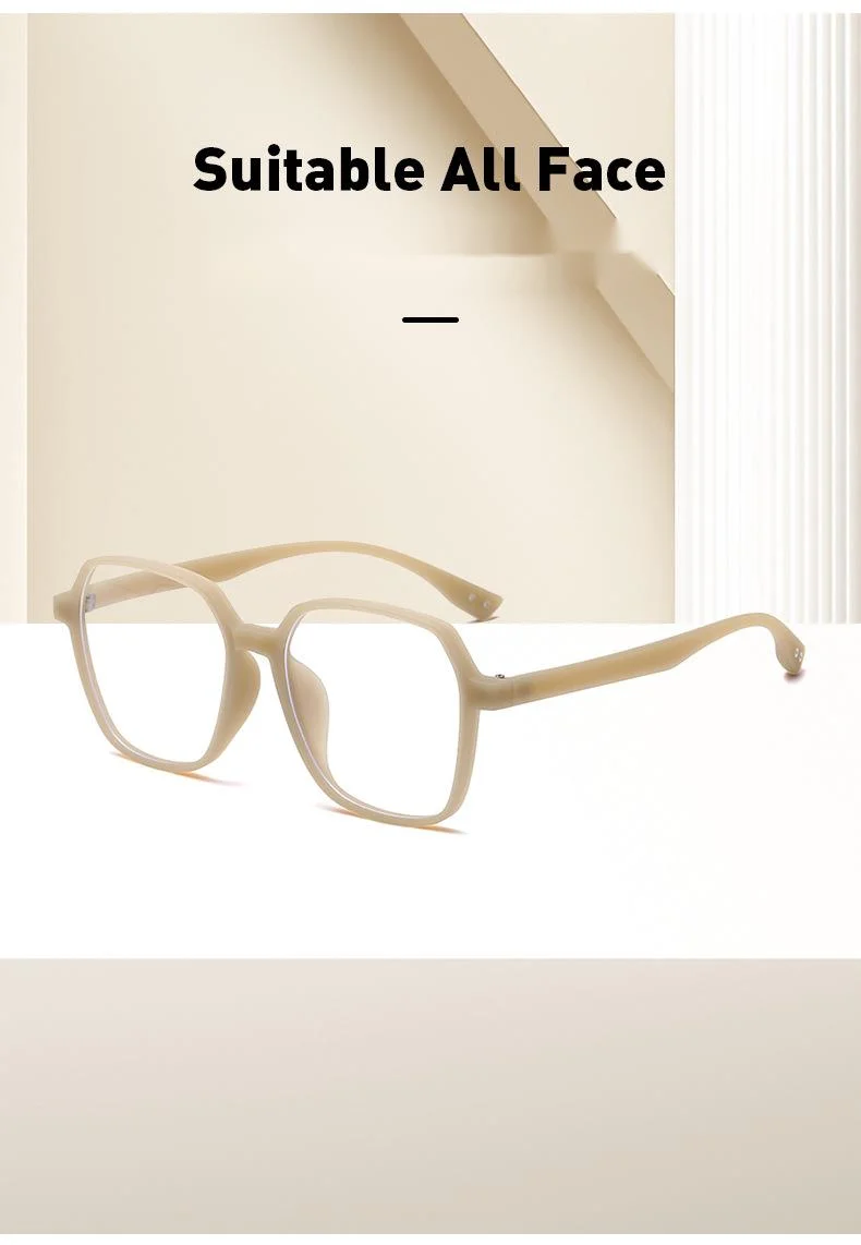 2023 New TR Personalized Anti Blue Light Flat Mirror for Men and Women Fashion Internet Celebrity Naked Myopia Lens_voghion.com