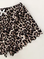 Women's Pajamas Set Sexy Lingerie Leopard Print Sling Sleepwear V-Neck Sleeveless Top and Shorts Sets Pyjamas Homewear - Image 4
