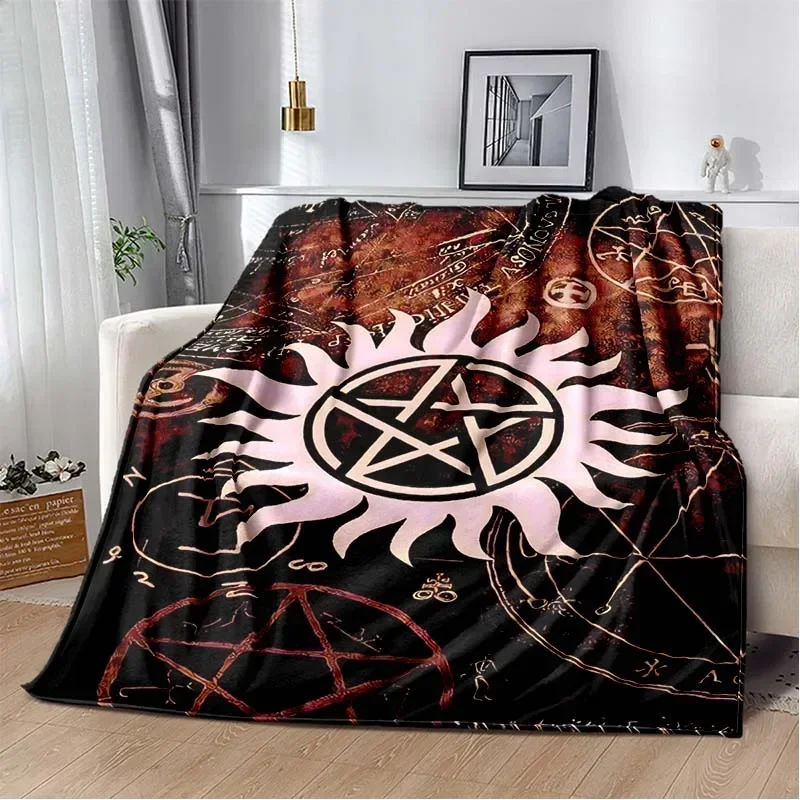 3D Supernatural Region Printed Blanket,Fashion Soft Cozy Living room Bedroom Office Sofa Bed Travel Blanket Birthday Gift 5